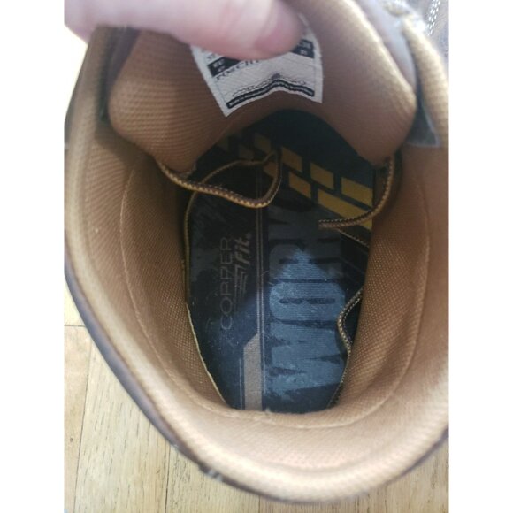 Carhartt Boots Mens 4 Inch Lightweight Wedge Work CMX4023 Brown Leather Sz 13 - Picture 12 of 13